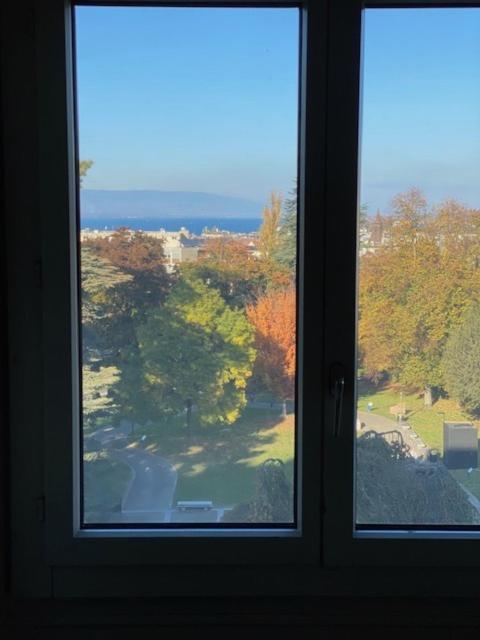 Genève, plein centre,belle vue Lac, splendide et grand appartement Esterno foto