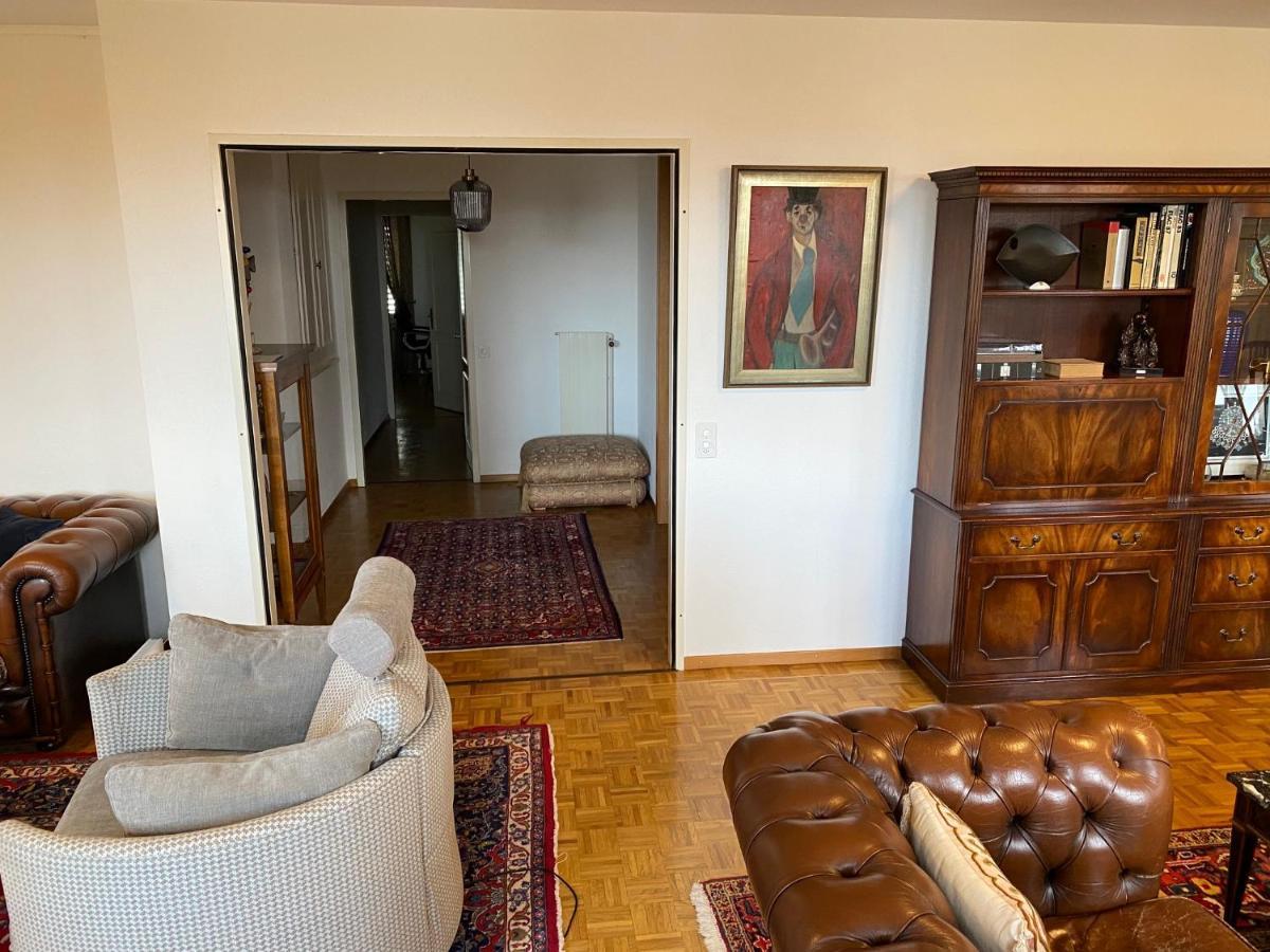 Genève, plein centre,belle vue Lac, splendide et grand appartement Esterno foto