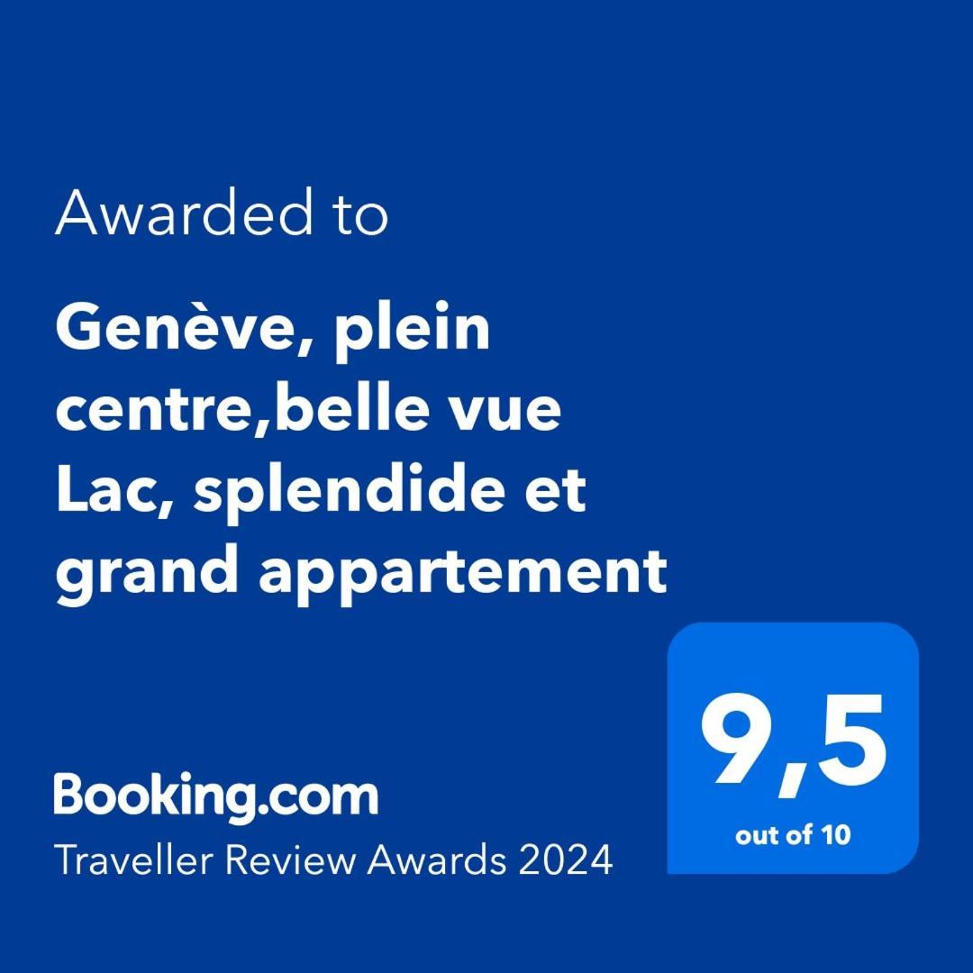 Genève, plein centre,belle vue Lac, splendide et grand appartement Esterno foto